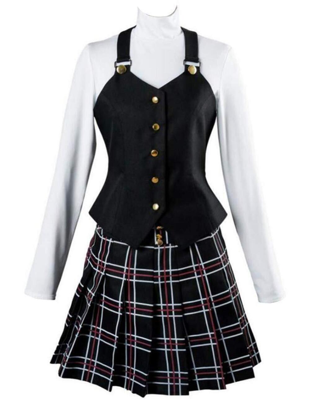 2547 Anime Cosplay Costume Cosplay Uniform Dress Outfit Large, Black